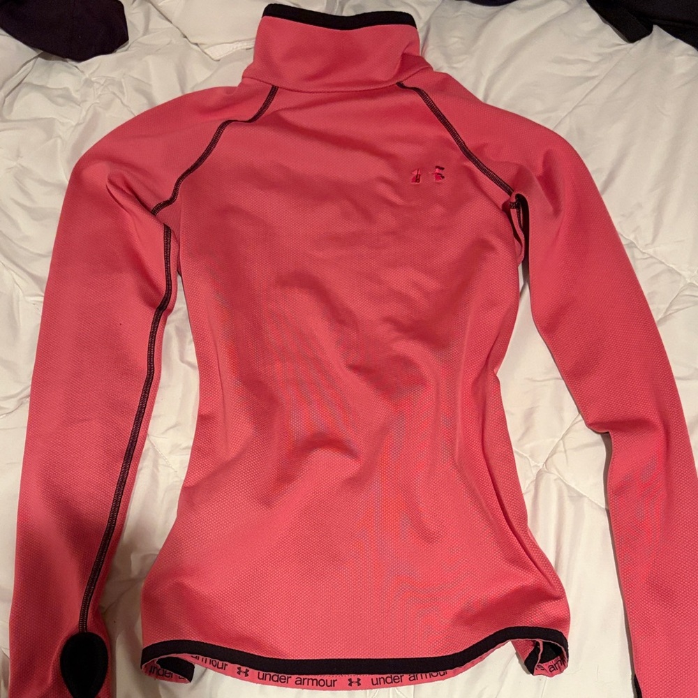 Under Armour, pink long sleeve fleece